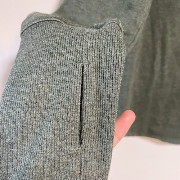 Shambhala Cowl Neck Women's Olive Green Pullover Hoodie Size XS - Picture 6 of 8